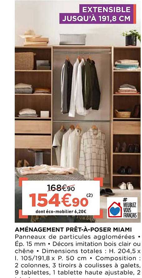 Aménagement Prêt-à-poser Miami