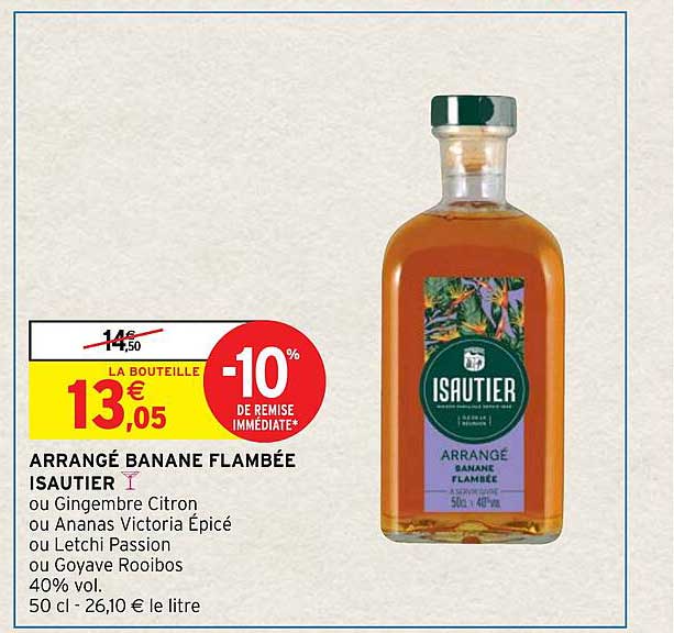 Arrangé Banane Flambée Isautier