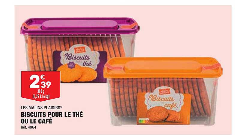 biscuits pour le thé ou le café les malins plaisirs