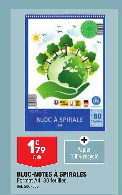 bloc-notes à spirales