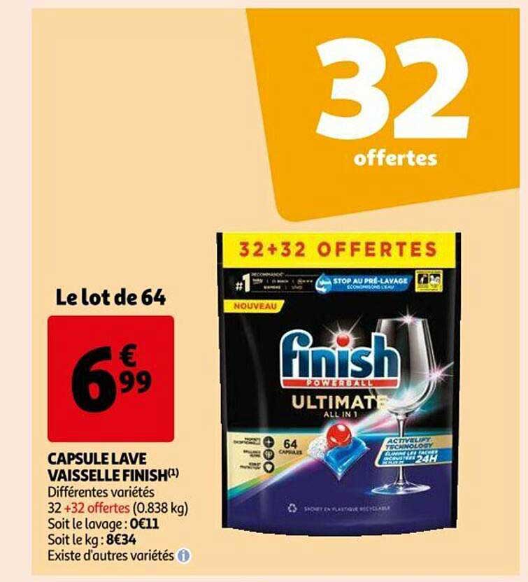 capsule lave vaisselle finish