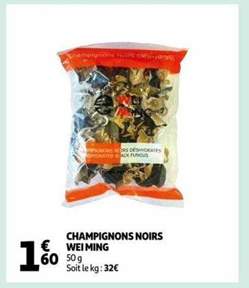 champignons noirs wei ming