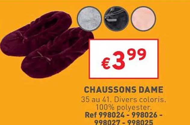 Chaussons Dame