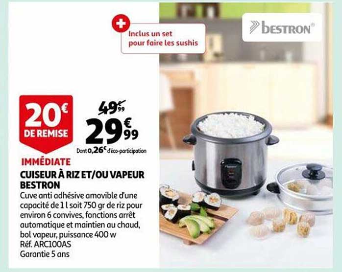 cuiseur à riz et ou vapeur bestron