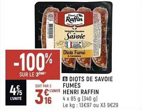 diots de savoie fumés henri raffin