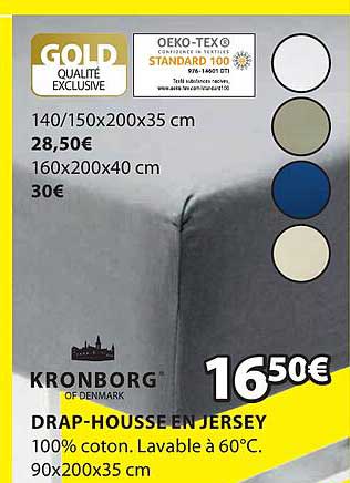 drap-housse en jersey kronborg