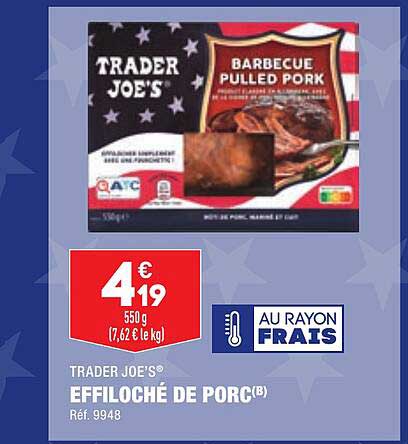 effiloché de porc trader joe's