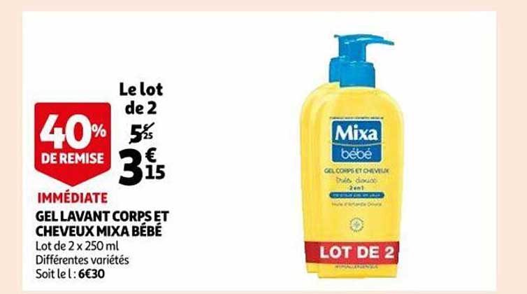 Gel Lavant Corps Et Cheveux Mixa Bébé