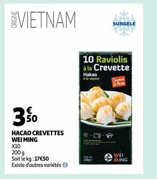 hacao crevettes wei ming