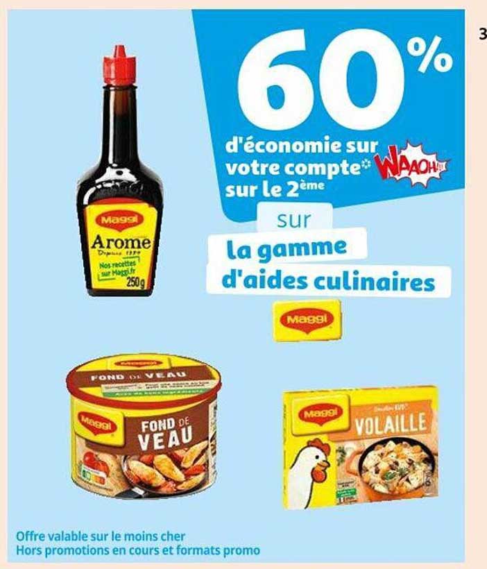 la gamme d'aides culinaires