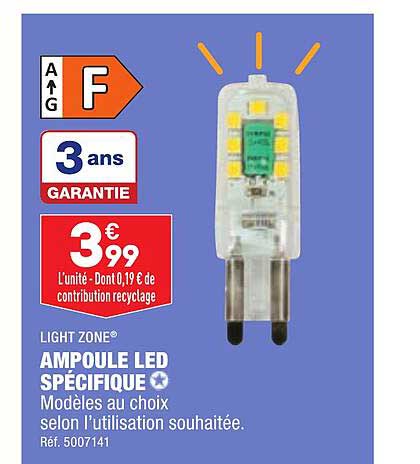 light zone ampoule led spécifique