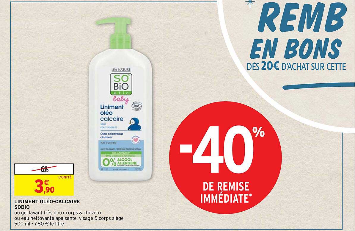 Liniment Oléo-calcaire Sobio