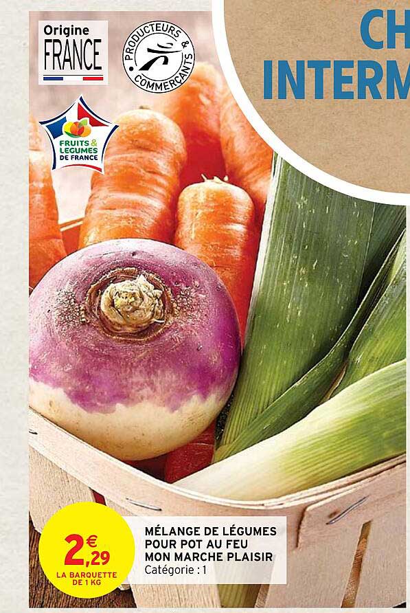 mélange de légumes pour pot au feu mon marché plaisir