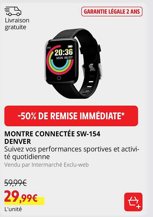 monter connectée sw-154 denver