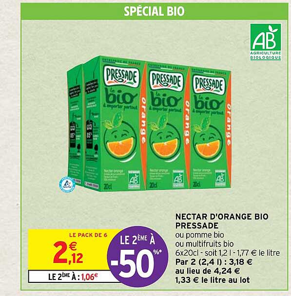 Nectar D'orange Bio Pressade