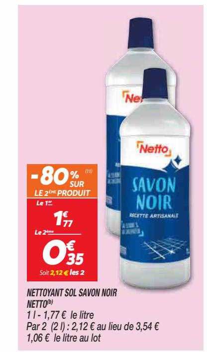 Nettoyant Sol Savon Noir Netto