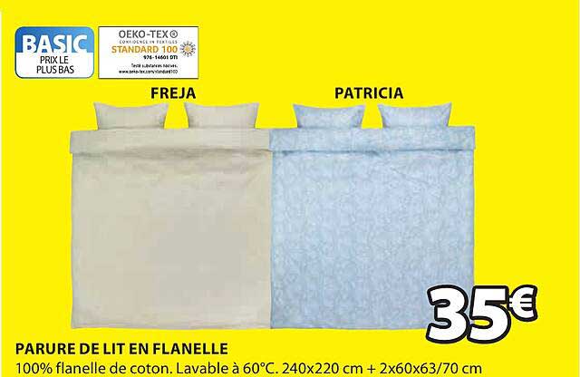 Parure De Lit En Flanelle Freja, Patricia