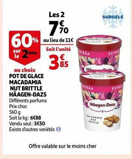pot de glace macadamia nut brittle häagen-dazs
