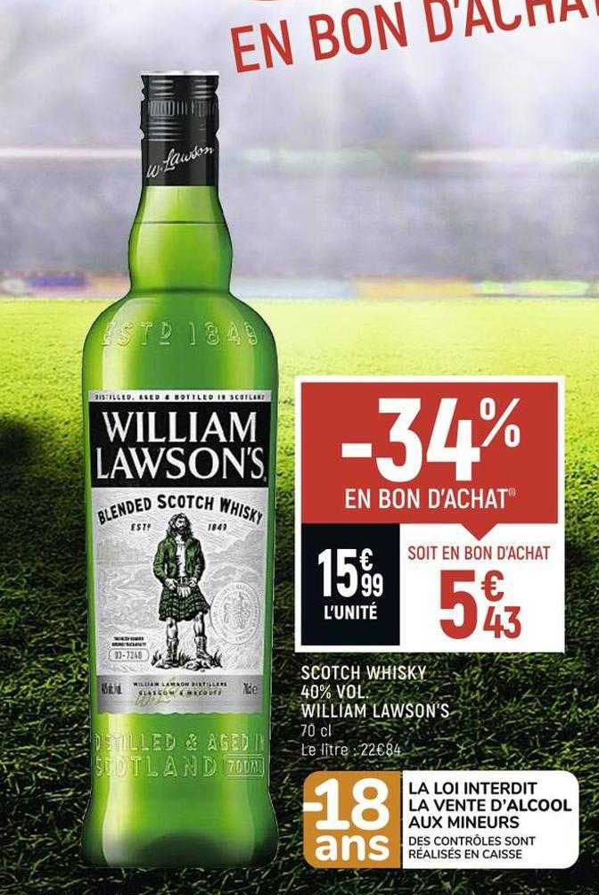 scotch whisky 40% vol. william lawson's