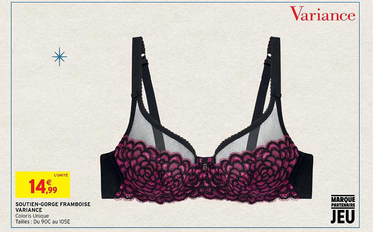 soutien-gorge framboise variance