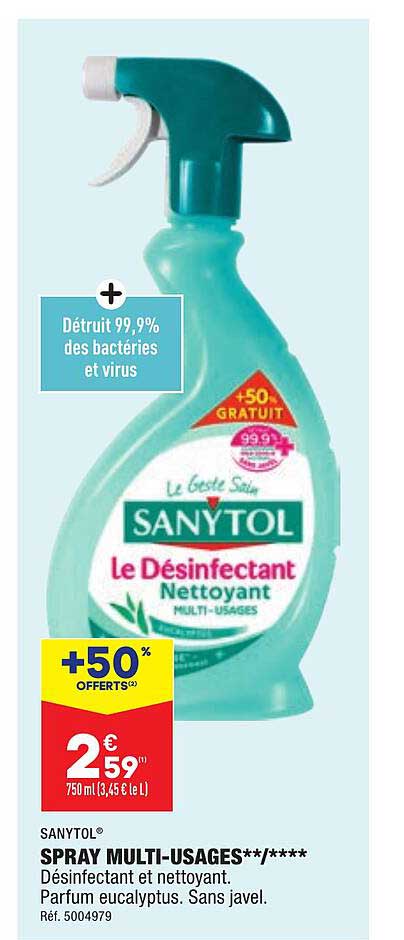 spray multi-usages sanytol