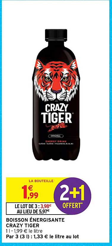 boisson énergisante crazy tiger