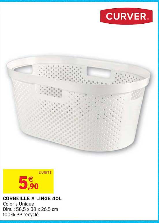 Corbeille à Linge 40 L Curver