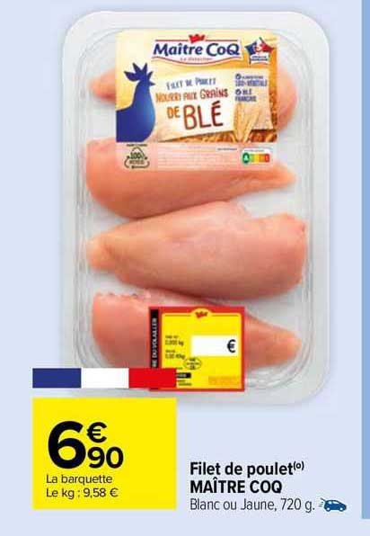 filet de poulet maître coq