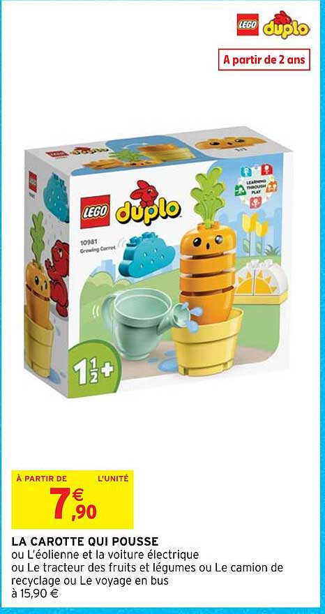 la carotte qui pousse lego duplo