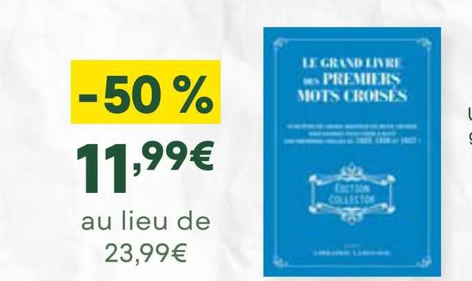 le grand livre des premiers mots croisés