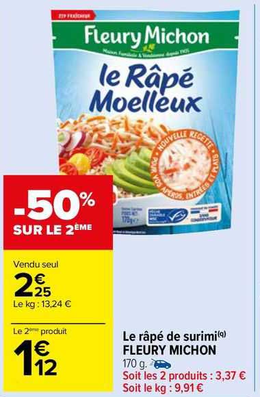 le râpé de surimi fleury michon