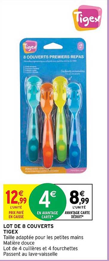 Lot De 8 Couverts Tigex