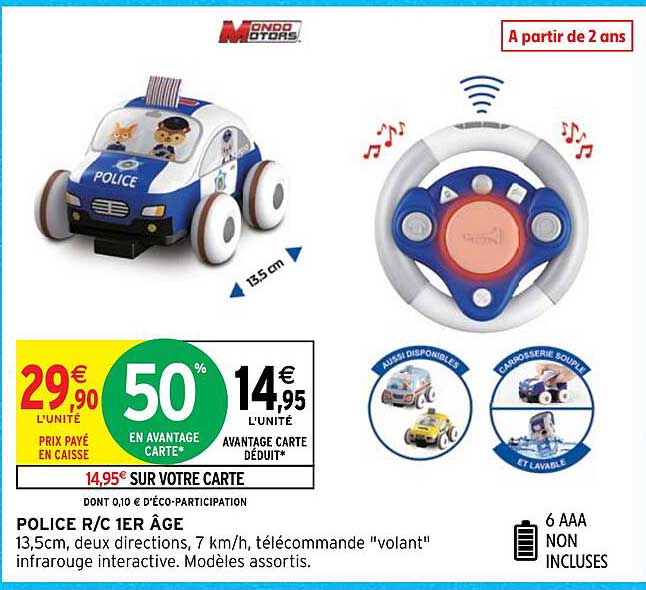 police r/c 1er âge mondo motors