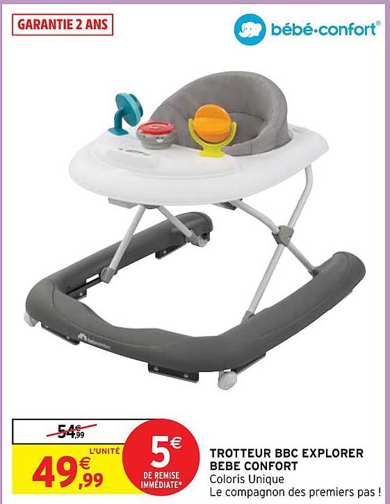 trotteur bbc explorer bébé confort