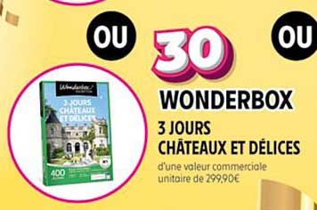 3 jours châteaux et délices wonderbox