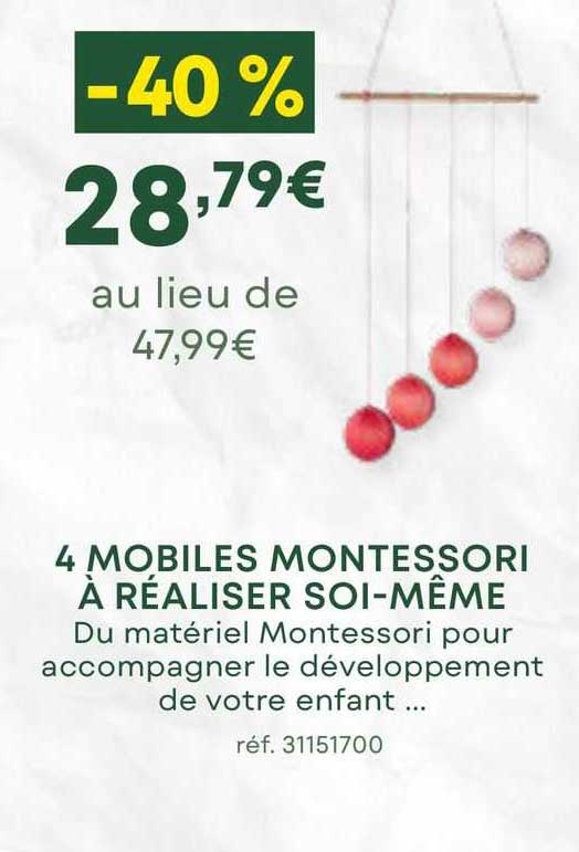 4 mobiles montessori à réaliser soi-même