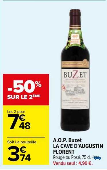 a.o.p. buzet la cave d'augustin florent