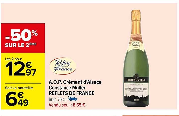 a.o.p. crémant d'alsace constance muller reflets de france