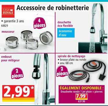 accessoire de robinetterie casa royal