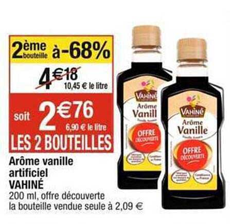 arôme vanille artificiel vahiné