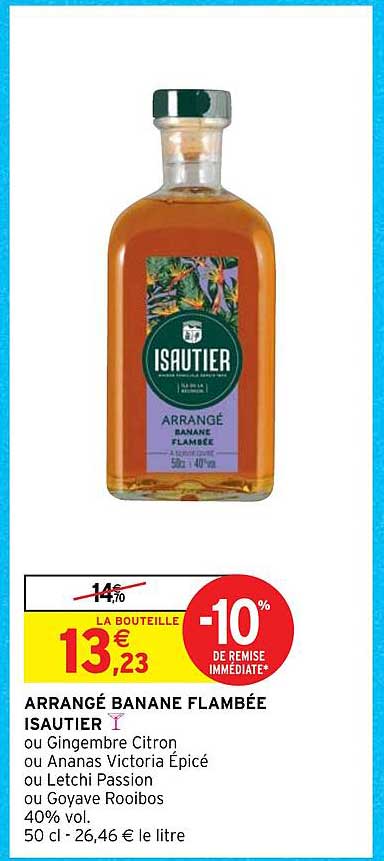 arrangé banane flambée isautier