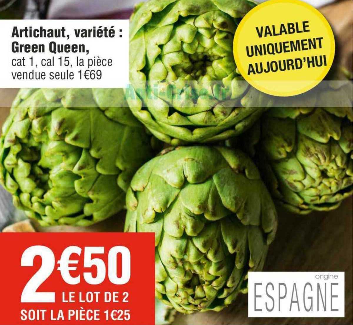 artichaut, variété : green queen
