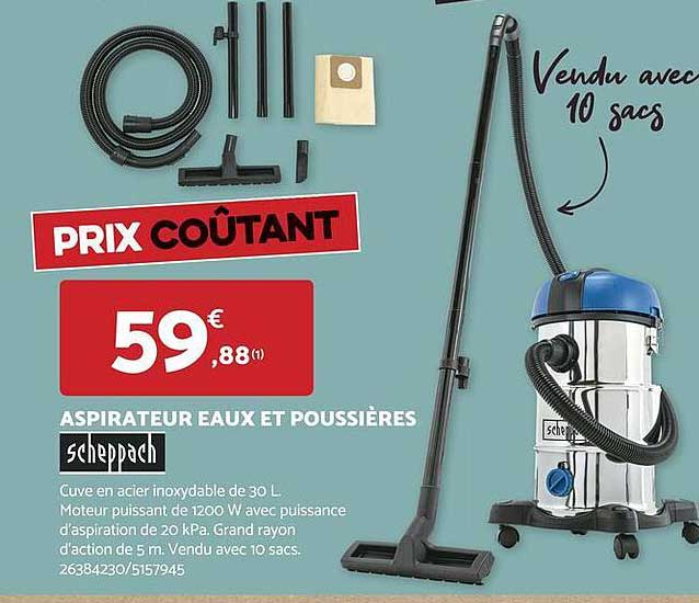 aspirateur eaux et poussières scheppach