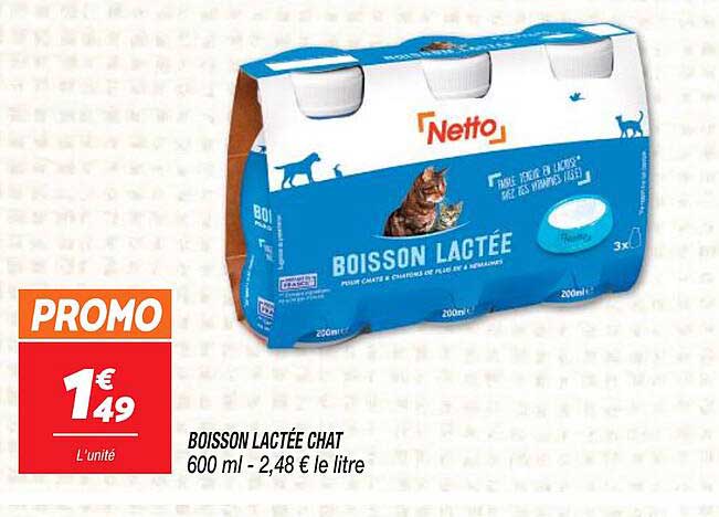 Boisson Lactée Chat 600 Ml
