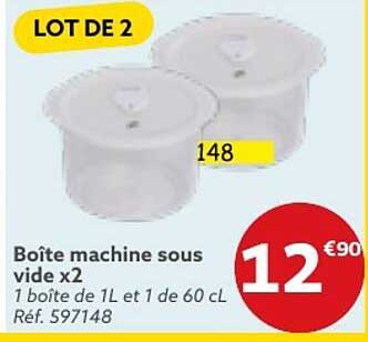 boîte machine sous vide x2