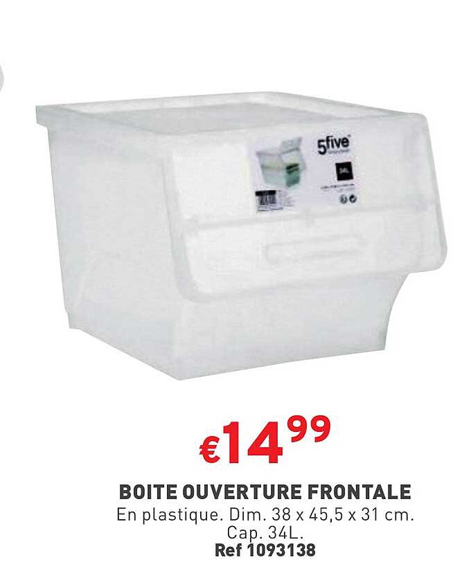 boîte ouverture frontale