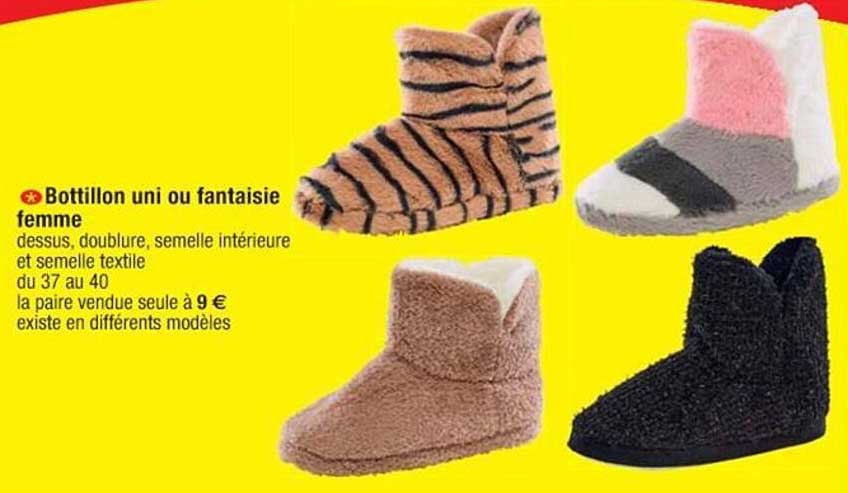 bottillon uni ou fantaisie femme