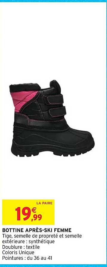 bottine après-ski femme