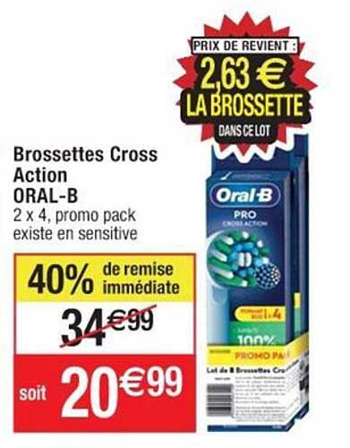 brossettes cross action oral-b