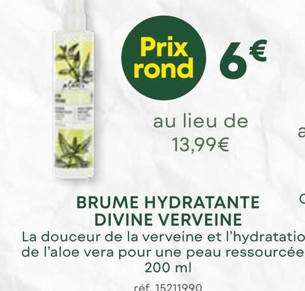 brume hydratante divine verveine